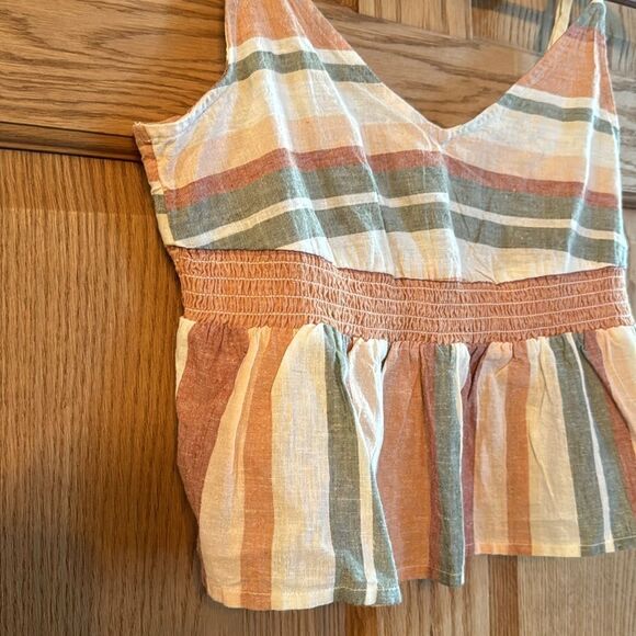 ROXY About Paradise Linen Blend Crop Top *NWT* - Picture 14 of 15